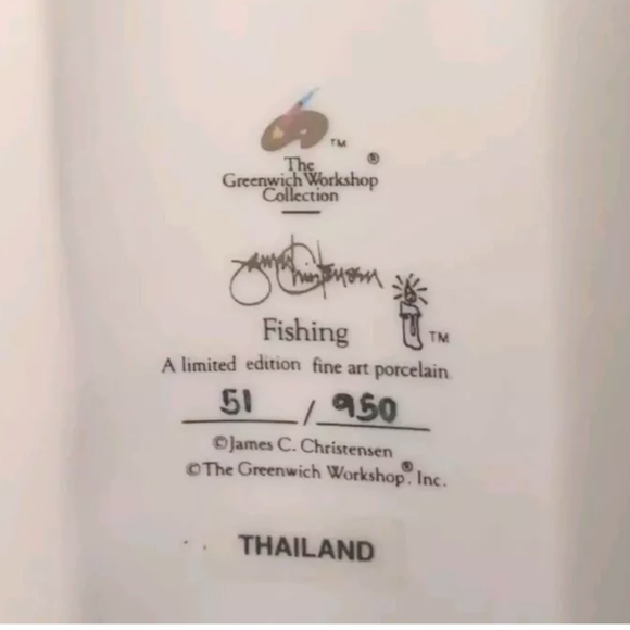 The Greenwich Workshop Collection Fishing by James Christensen Numbered 51/950 - Picture 10 of 16